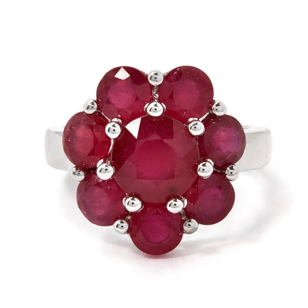 8ct Madagascan Ruby Sterling Silver sz 8 NEW